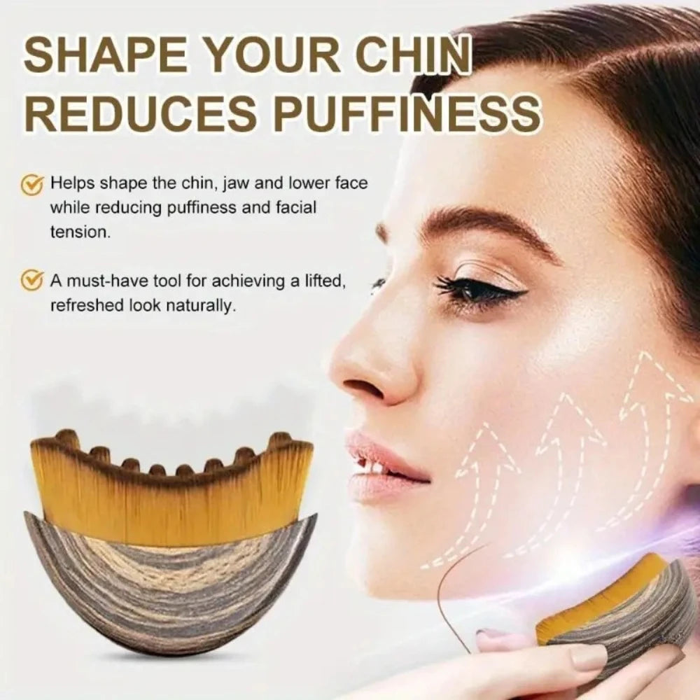 Lymphatic Contour Face Brush Set Face Brush Lymphatic Drainage Massager for Face Chin Jawline Sculpting The Skin Beauty