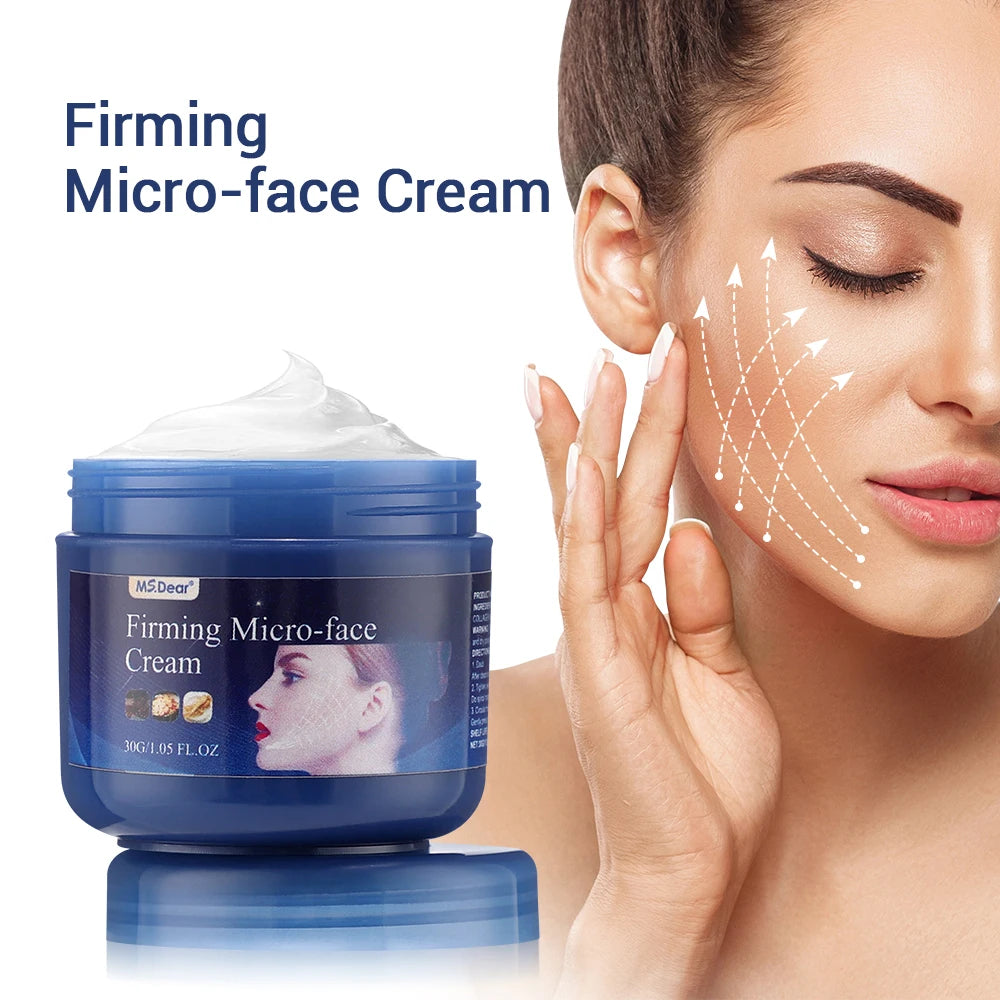 Micro-face Firming Cream Tightens Contours Face V Line Shape Masticatory Muscles Jowls Fat Burning Anti-Aging Essence Skin Care