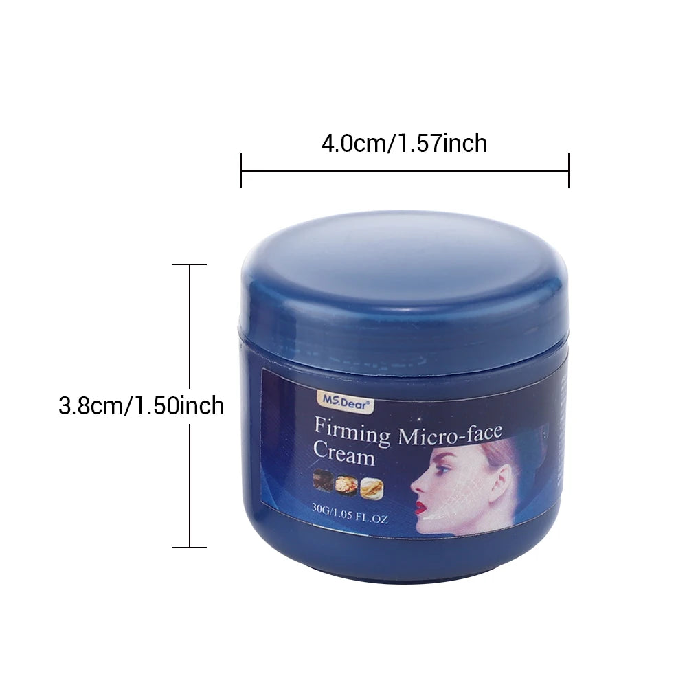 Micro-face Firming Cream Tightens Contours Face V Line Shape Masticatory Muscles Jowls Fat Burning Anti-Aging Essence Skin Care