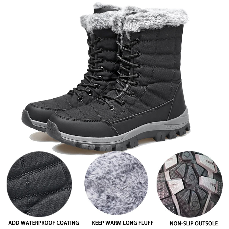 Unisex Warm Winter Snow Boots