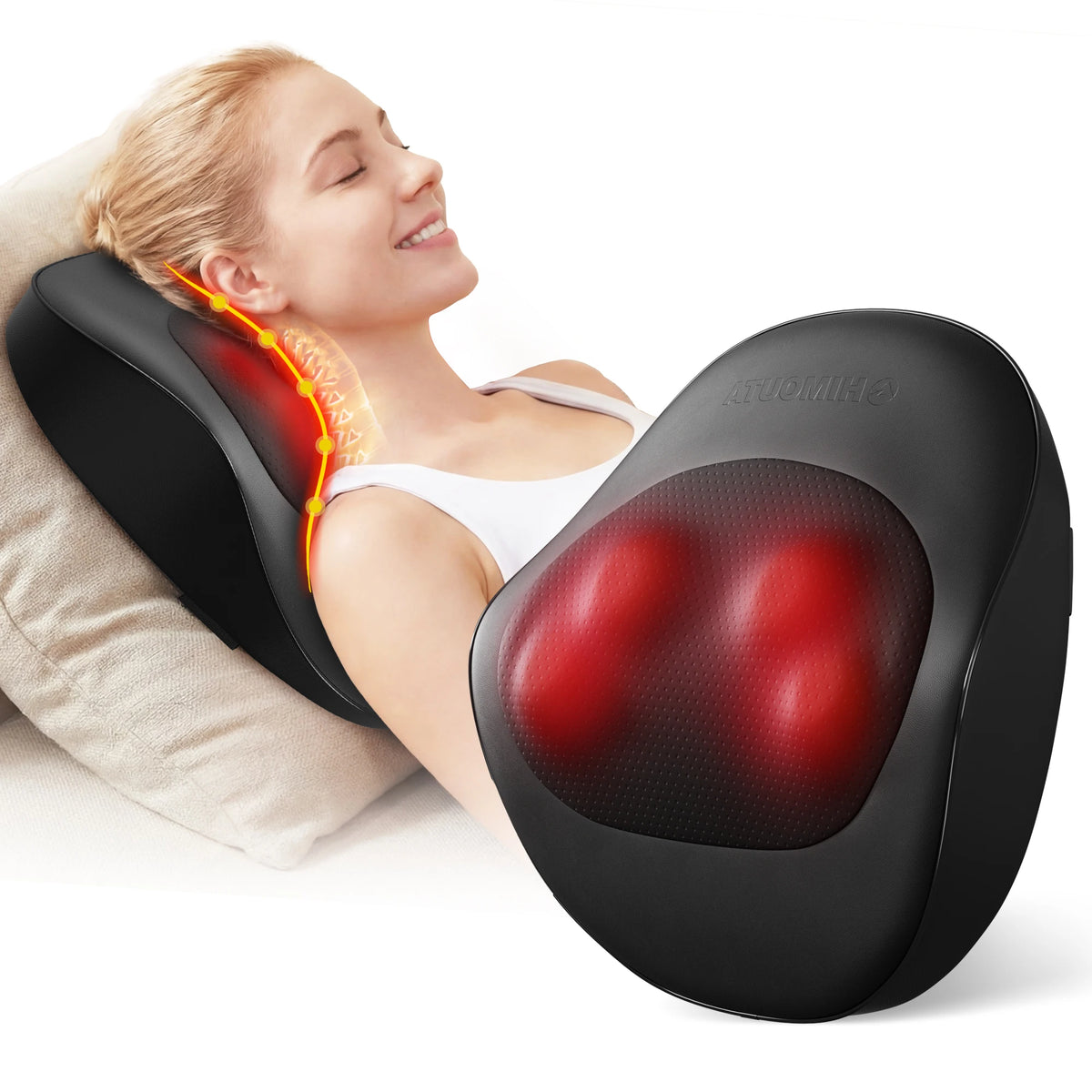Shiatsu Neck and Back Massager Pillow with Heat